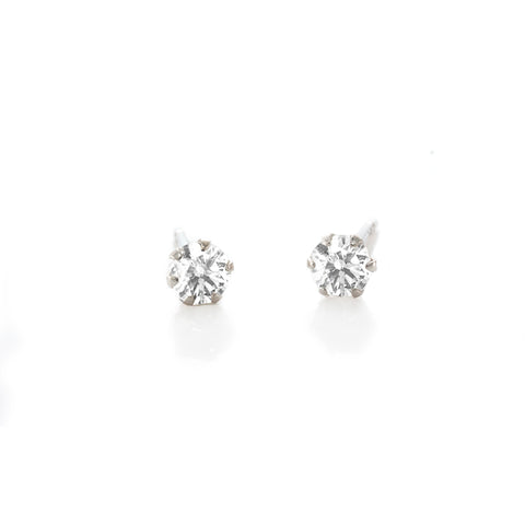Solitaire Diamond Earrings