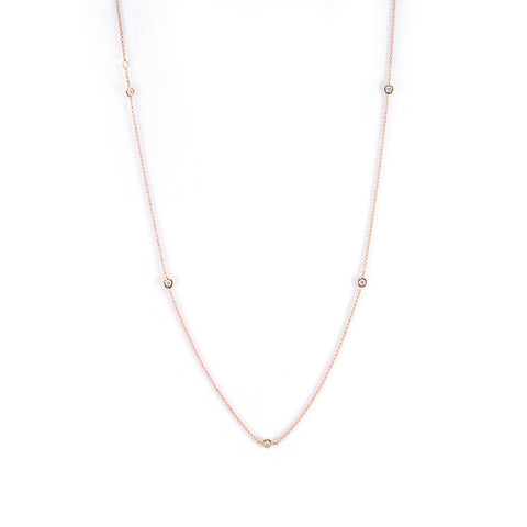 5 Solitaire Diamond Neckalce