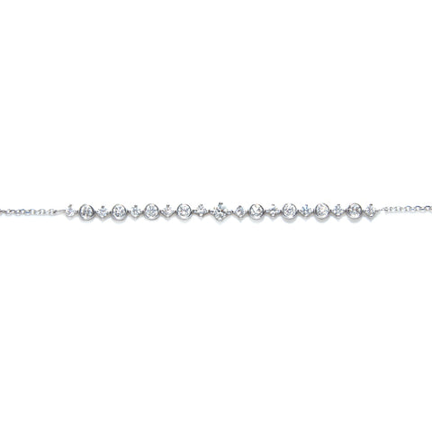 White Gold Bar Bracelet