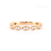 Beaded Diamond Ring