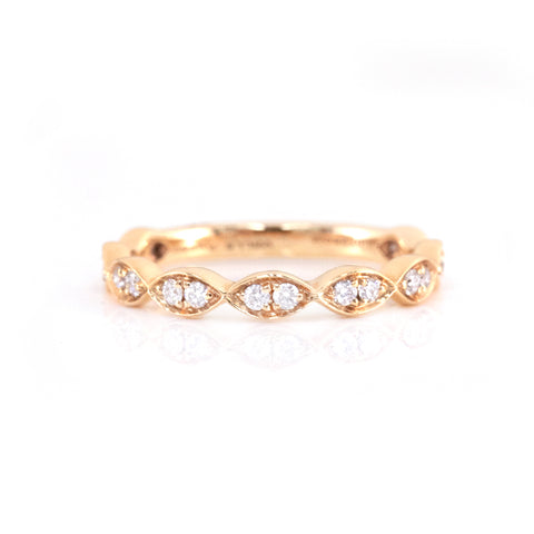 Beaded Diamond Ring