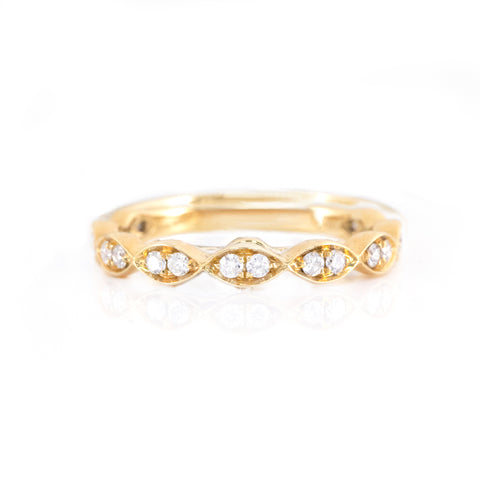 Beaded Diamond Ring