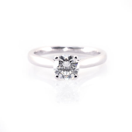 Classic Four-Prong Solitaire Engagement Ring (Mounting)