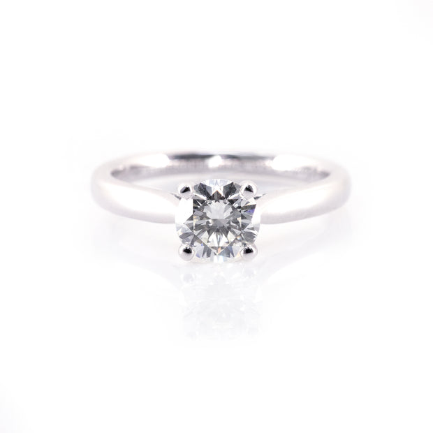 Classic Four-Prong Solitaire Engagement Ring (Mounting)