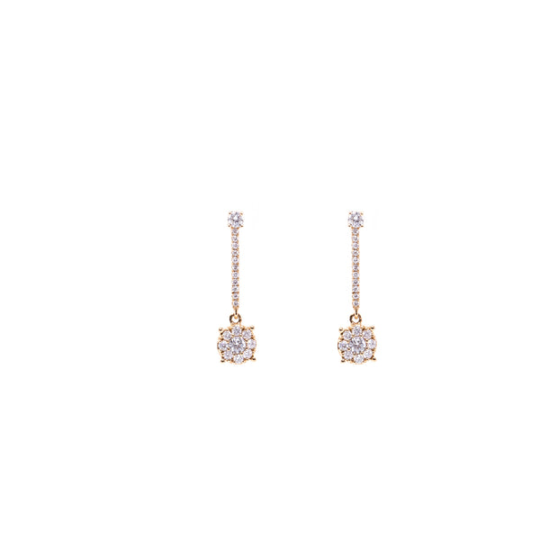 Diamond Dangle Earrings