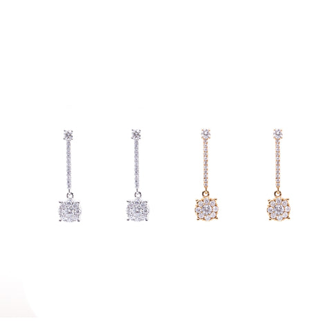 Diamond Dangle Earrings