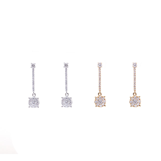 Diamond Dangle Earrings
