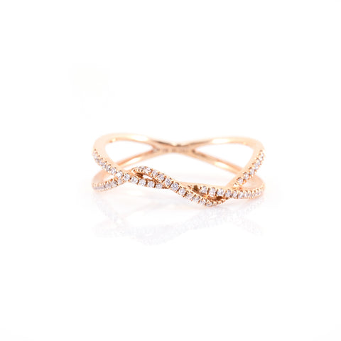 Infinity Twist Diamond Ring