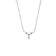 Mini Y-Shaped Diamond Necklace