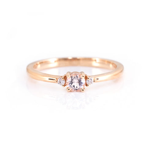 Morganite Diamond Ring
