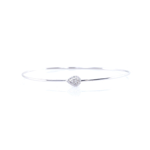 Pear-Shaped Diamond Bangle
