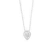 Pear-Shaped Diamond Necklace with Removable Pendant