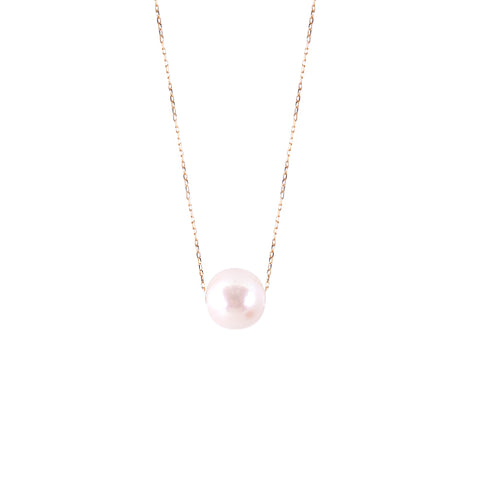Solitaire Akoya Pearl Necklace