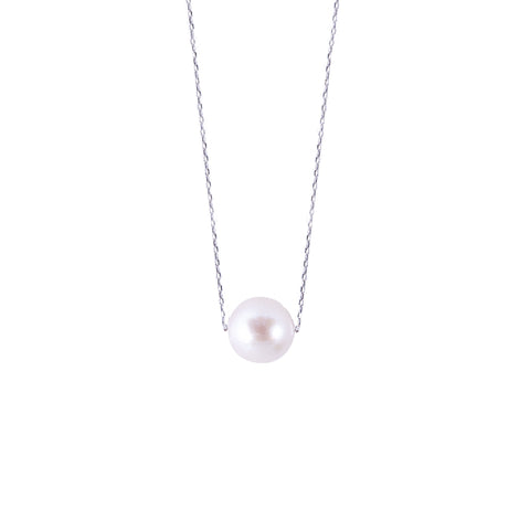 Solitaire Akoya Pearl Necklace
