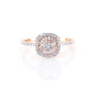 Square-Shaped Diamond Ring