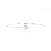 Square-Shaped Diamond Bangle