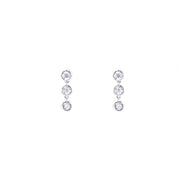 Trio Diamond Drop Earrings