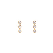 Trio Diamond Drop Earrings