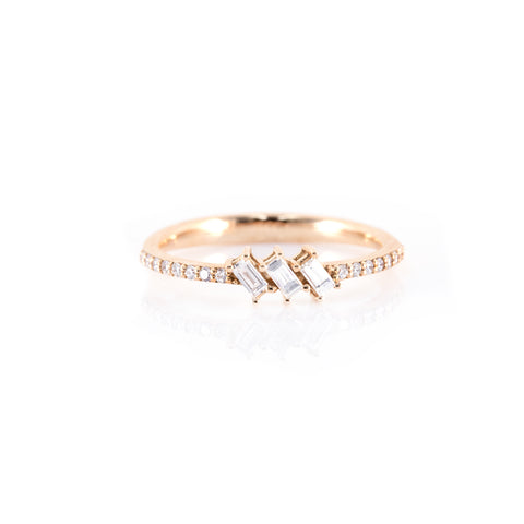 Triple Baguette Diamond Ring