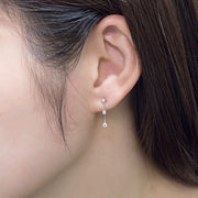 Trio Diamonds Dangle Earrings