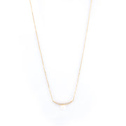 Water Pearl and Diamond Necklace