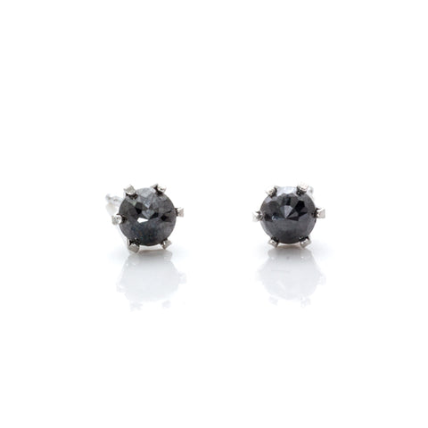 Black Diamond Stud Earrings
