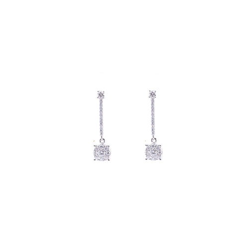 Diamond Dangle Earrings