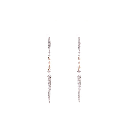 Linear Diamond Earrings