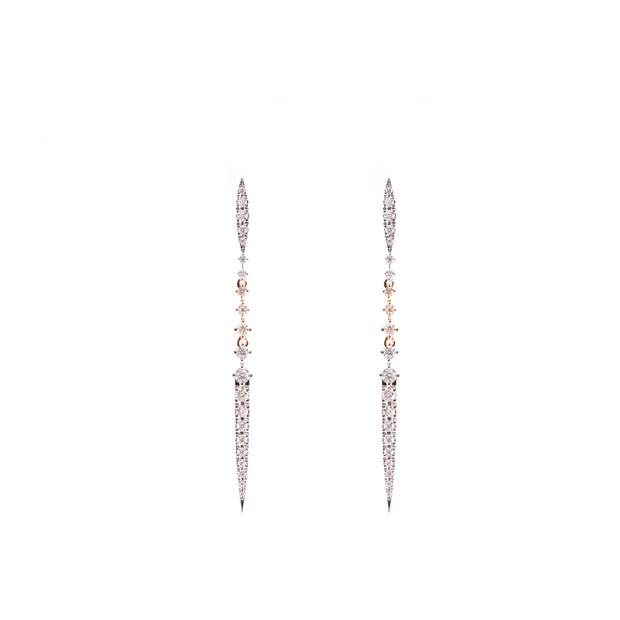 Linear Diamond Earrings