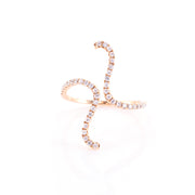 Wavy Diamond Ring