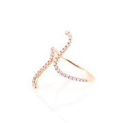 Wavy Diamond Ring