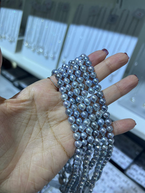 Akoya natural blue 6.5-7mm