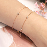 5 Solitaire Diamond Bracelet