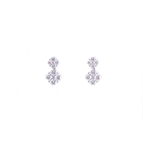 Classic Diamond Drop Earrings