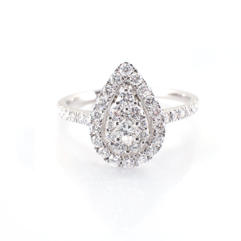 Pear-Shaped Diamond Ring