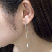 Rectangle Pendant Earrings