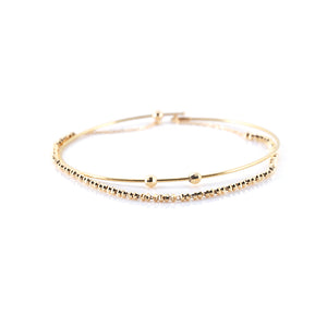 Japan 18K Rose Gold 2 in 1 Bangle