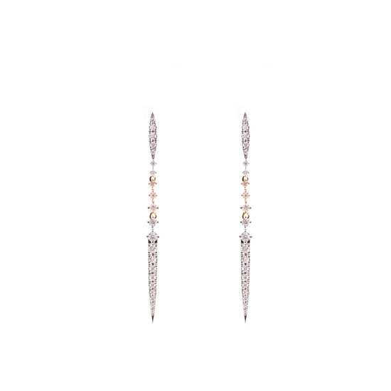 Linear Diamond Earrings